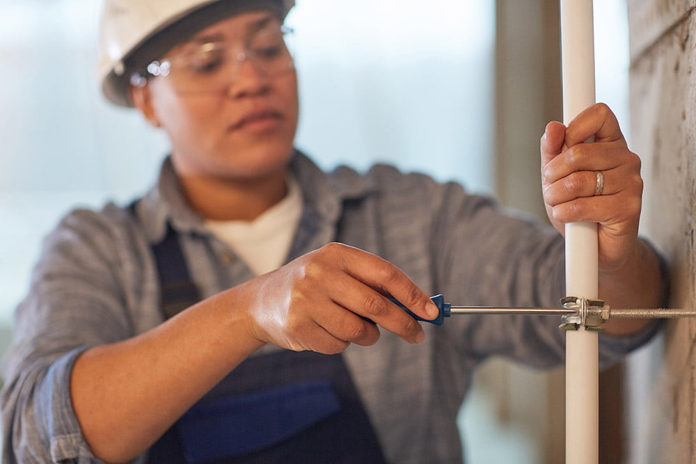 plumber at work