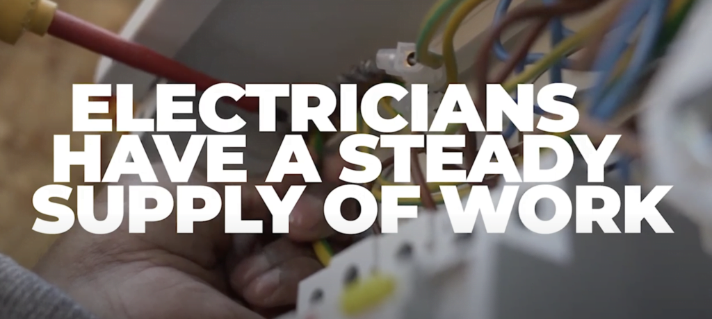 Find a good flow of work as an electrician